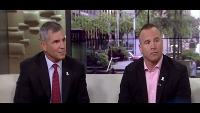 mike linnington and wounded warrior Bill Geiger on Fox & Friends