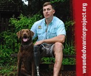 Wounded Warrior Project Website Banner - Warrior with dog