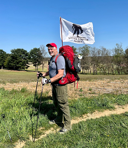 Donald Root is hiking the Appalachian Trail to raise money in support of Wounded Warrior Project. 