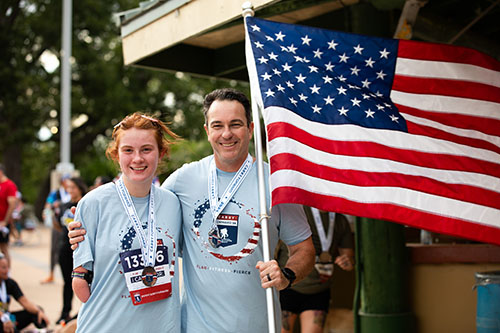 Creating a fundraiser, like a Carry Forward 5K, is a fun and great way to show support for wounded veterans.