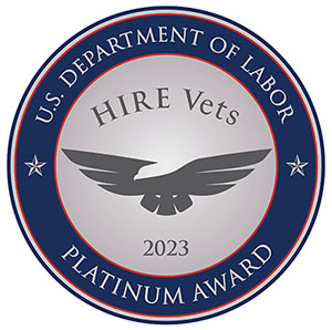 The U.S. Department of Labor recognized Wounded Warrior Project® (WWP) as a veteran employer of choice for the third consecutive year. 