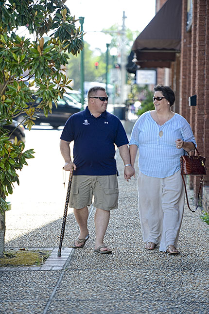 A warrior and his wife and caregiver take a walk, Wounded Warrior Project's Independence Program helps severely wounded veterans get the assistance they need.
