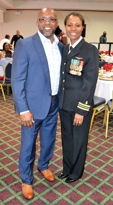 Randy and Jackie, she is in her uniform