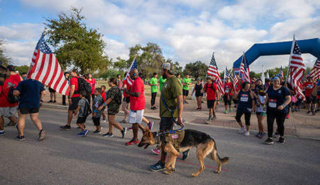 A good way to show appreciation for the military is participating in ceremonies and events that honor service members and veterans. WWP's Carry Forward 5K events help support life-changing programs and services for wounded warriors.