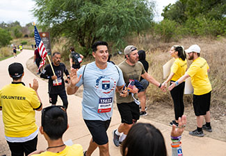 Creating a fundraiser, like a Carry Forward 5K, is a fun and great way to show support for wounded veterans.