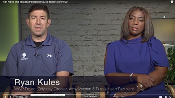 Ryan Kules and Yolanda Poullard discuss impacts of PTSD