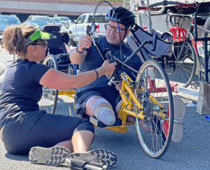Soldier Ride 
 helps warriors use adaptive bikes to stay active and connect with other veterans.