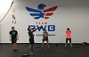 veterans learning about fitness in a gym