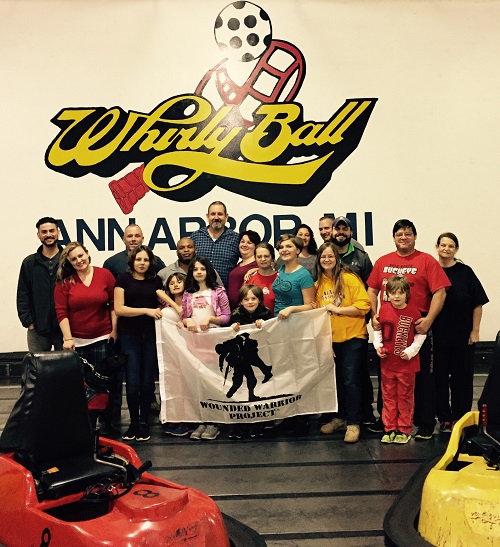 whirlyball event with veterans