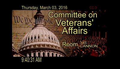 Joint Hearing to Receive Legislative Priorities from Veterans Service Organizations
